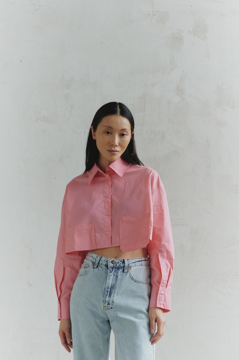 Short pink shirt